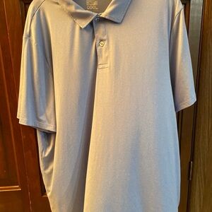 NEW 32 Degrees Cool Men's Polo Shirt XXL Short Sleeve Micro Pique LIGHT BLUE